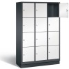 Metal locker with 12 compartments - wide model (Polar)